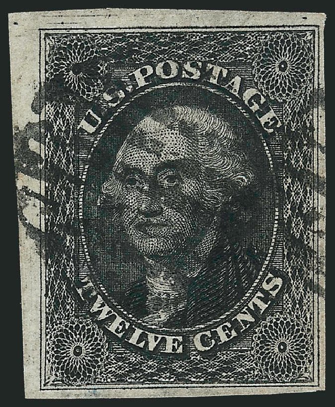 US Stamps Prices Scott 17 - 12c 1851 Washington. Robert Siegel Auction Galleries, Dec 2011, Sale 1017, Lot 115