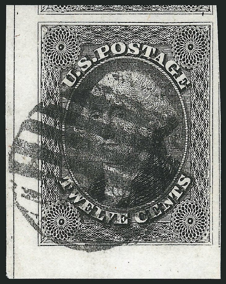 US Stamp Values Scott 17 - 12c 1851 Washington. Robert Siegel Auction Galleries, Oct 2012, Sale 1032, Lot 3055