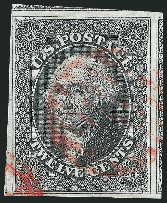 US Stamp Prices Scott #17 - 1851 12c Washington. Robert Siegel Auction Galleries, Mar 2013, Sale 1040, Lot 1215