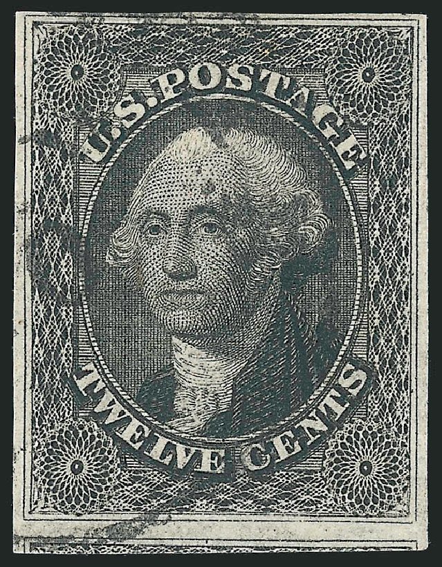 US Stamps Price Scott Cat. 17 - 1851 12c Washington. Robert Siegel Auction Galleries, Apr 2014, Sale 1068, Lot 45