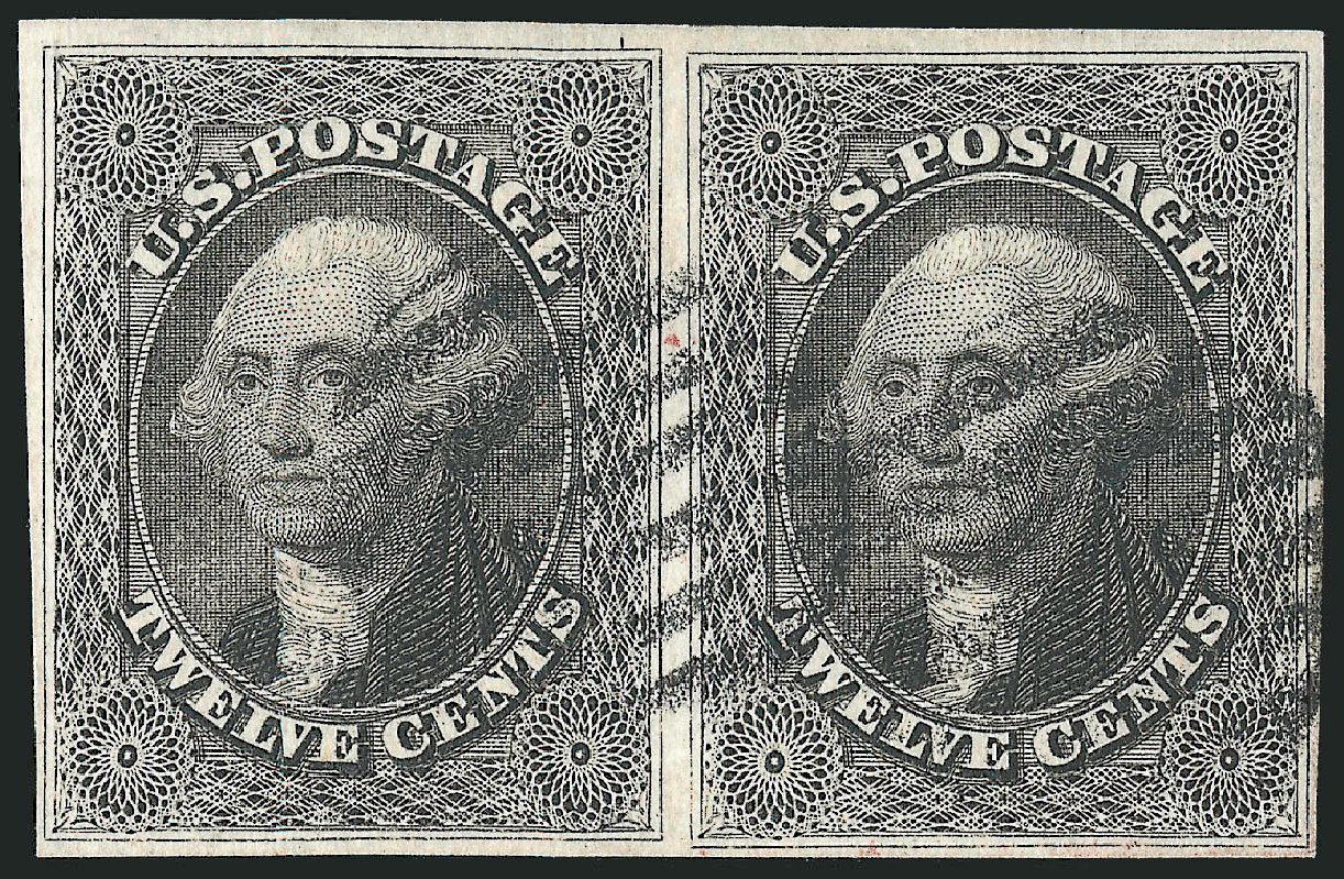 US Stamp Value Scott Cat. #17: 1851 12c Washington. Robert Siegel Auction Galleries, Sep 2009, Sale 976, Lot 1195