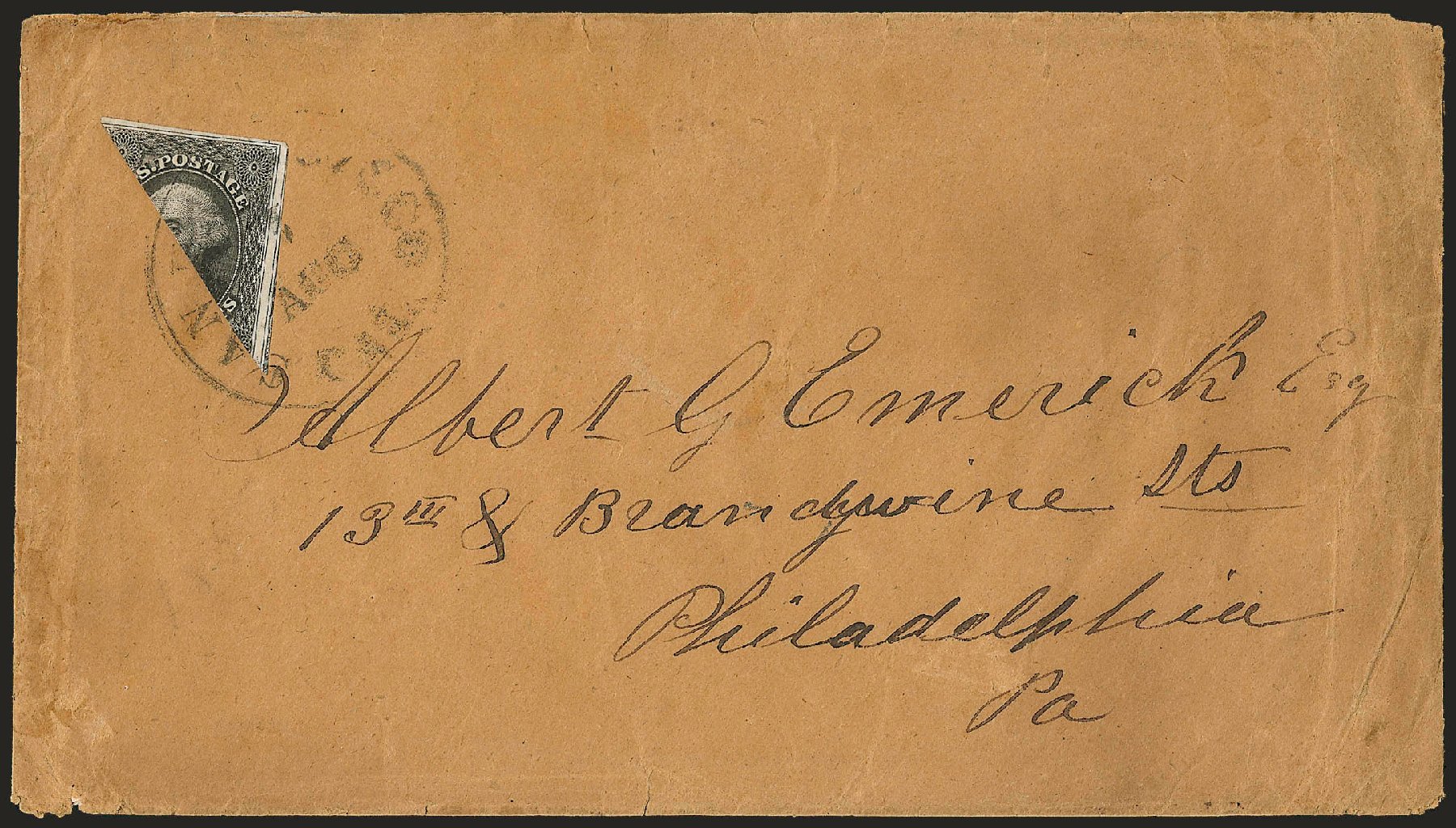 US Stamps Value Scott #17 - 1851 12c Washington. Robert Siegel Auction Galleries, Jun 2010, Sale 989, Lot 65