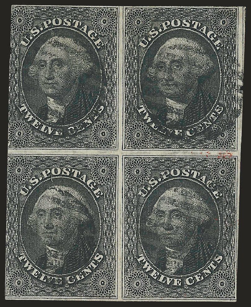 Costs of US Stamp Scott Cat. #17 - 1851 12c Washington. Robert Siegel Auction Galleries, Jun 2010, Sale 992, Lot 2065