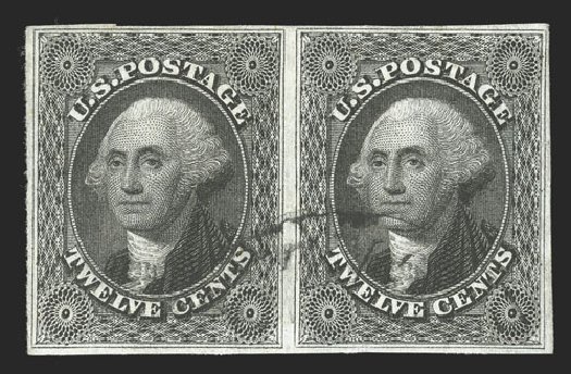 Cost of US Stamps Scott Catalog # 17: 1851 12c Washington. Spink Shreves Galleries, Jul 2012, Sale 140, Lot 75