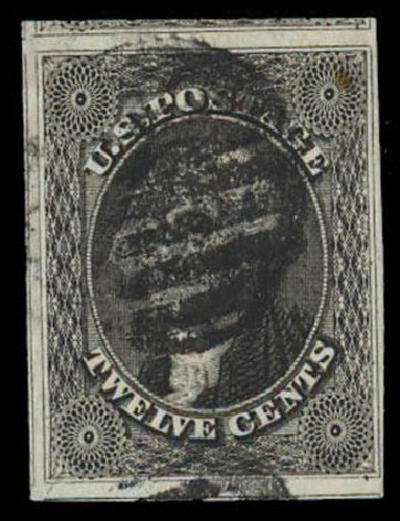 Value of US Stamp Scott Cat. 17: 12c 1851 Washington. Daniel Kelleher Auctions, Oct 2011, Sale 626, Lot 32
