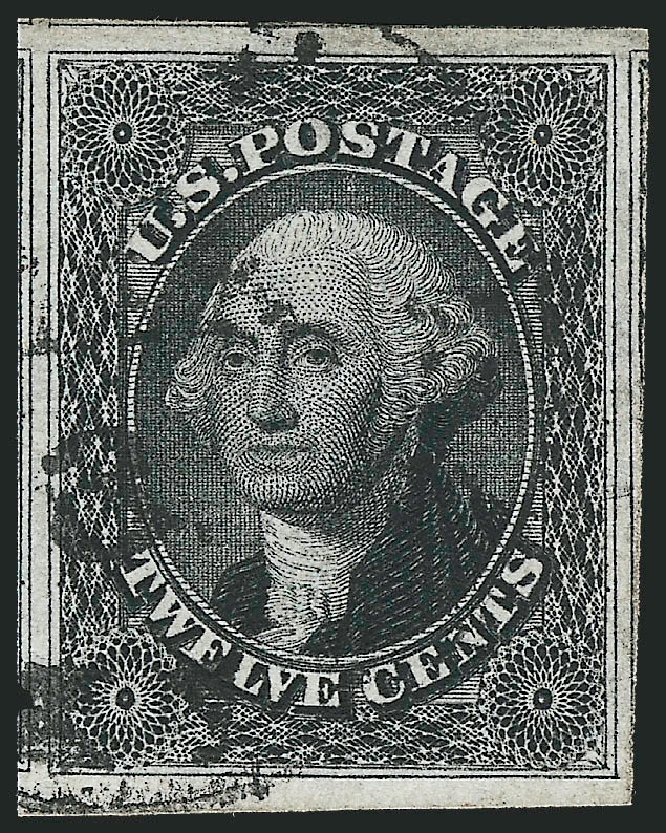 US Stamps Prices Scott Cat. #17 - 12c 1851 Washington. Robert Siegel Auction Galleries, Dec 2011, Sale 1017, Lot 112