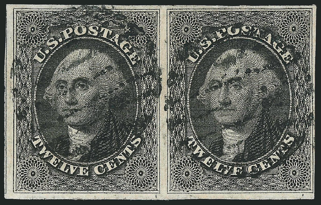 Value of US Stamp Scott Catalog 17: 1851 12c Washington. Robert Siegel Auction Galleries, Oct 2010, Sale 997, Lot 5212