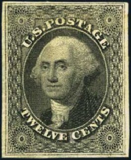 Cost of US Stamps Scott Cat. 17 - 12c 1851 Washington. Harmer-Schau Auction Galleries, Aug 2012, Sale 94, Lot 1013