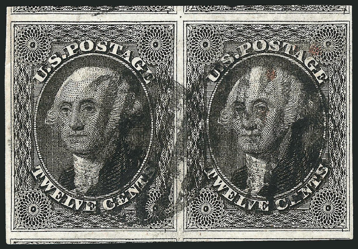 US Stamps Prices Scott 17 - 12c 1851 Washington. Robert Siegel Auction Galleries, Oct 2008, Sale 963, Lot 283