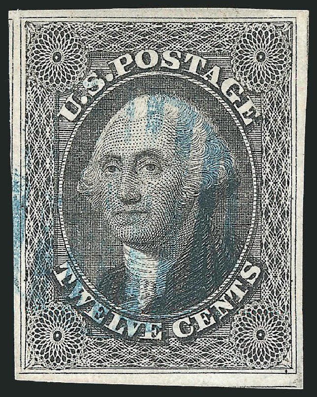 Values of US Stamps Scott Cat. #17 - 1851 12c Washington. Robert Siegel Auction Galleries, Sep 2009, Sale 976, Lot 1193