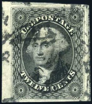 Value of US Stamp Scott # 17: 12c 1851 Washington. Harmer-Schau Auction Galleries, Jun 2008, Sale 78, Lot 1256