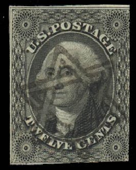 Price of US Stamp Scott Cat. 17 - 1851 12c Washington. Daniel Kelleher Auctions, Aug 2012, Sale 631, Lot 686