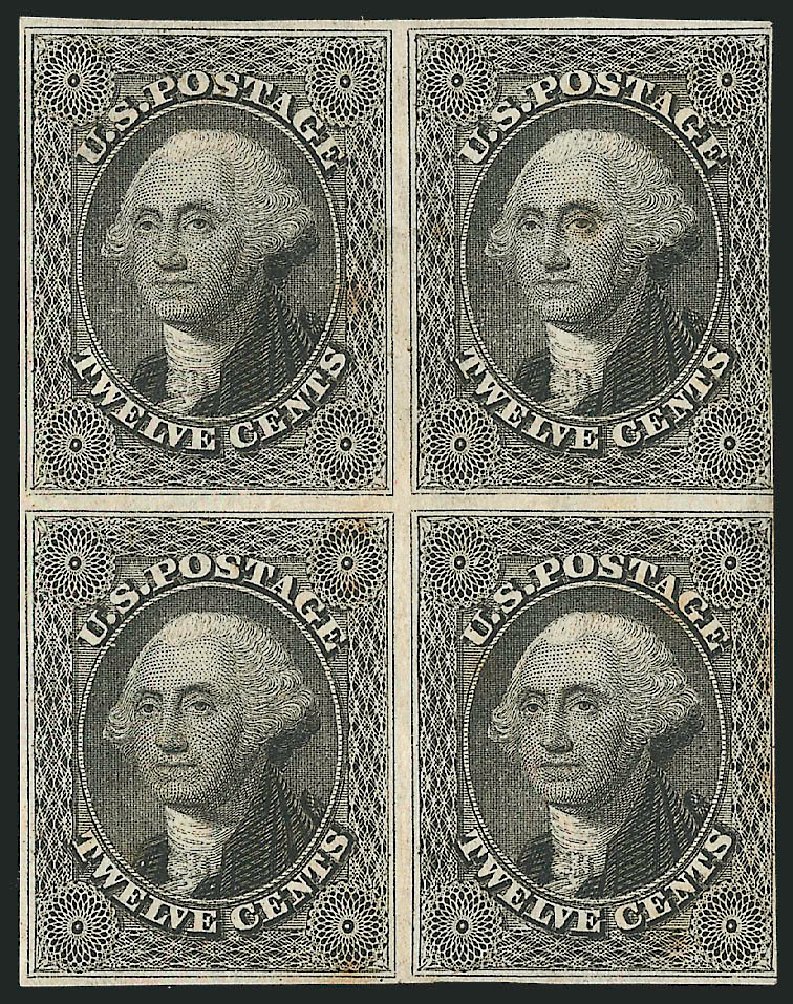US Stamps Values Scott Cat. #17 - 12c 1851 Washington. Robert Siegel Auction Galleries, Mar 2012, Sale 1021, Lot 146