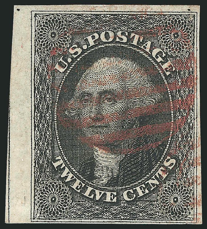 Values of US Stamps Scott Catalogue # 17 - 12c 1851 Washington. Robert Siegel Auction Galleries, Dec 2012, Sale 1037, Lot 1446