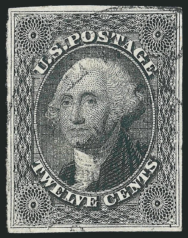 Price of US Stamp Scott 17: 1851 12c Washington. Robert Siegel Auction Galleries, Jul 2014, Sale 1077, Lot 56