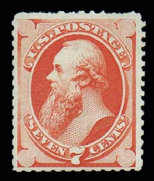 Price of US Stamp Scott Catalog 171: 7c 1875 Stanton Special Printing. Matthew Bennett International, Jun 2007, Sale 319, Lot 1197