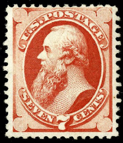 Values of US Stamp Scott Catalogue # 171 - 1875 7c Stanton Special Printing. Matthew Bennett International, May 2008, Sale 327, Lot 175
