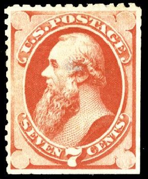 US Stamp Values Scott Cat. 171 - 1875 7c Stanton Special Printing. Cherrystone Auctions, Mar 2008, Sale 200803, Lot 193