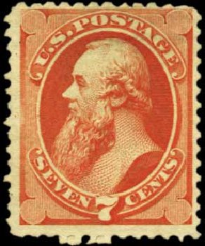 Values of US Stamp Scott Catalogue # 171: 7c 1875 Stanton Special Printing. Harmer-Schau Auction Galleries, Feb 2012, Sale 92, Lot 966
