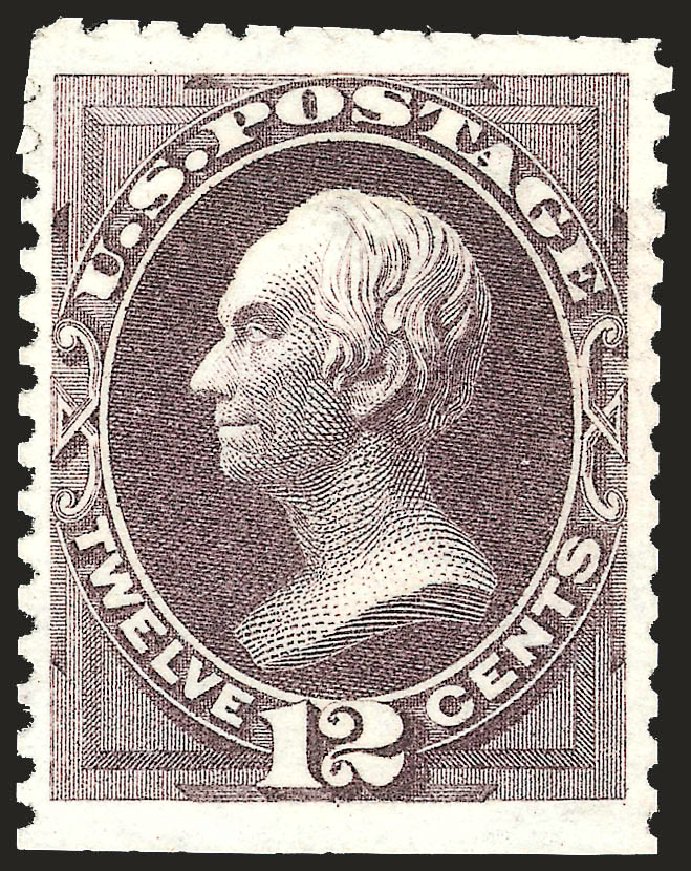US Stamp Values Scott Catalogue #173 - 12c 1875 Clay Special Printing. Robert Siegel Auction Galleries, Apr 2009, Sale 972, Lot 3174