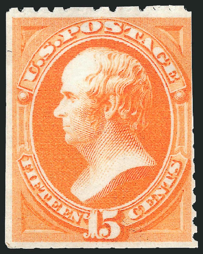 US Stamps Price Scott Catalogue #174: 1875 15c Webster Special Printing. Robert Siegel Auction Galleries, Dec 2012, Sale 1037, Lot 1741