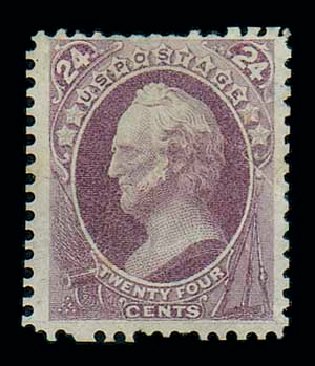 US Stamps Value Scott Catalog #175: 24c 1875 Winfield Scott Special Printing. Matthew Bennett International, Jun 2007, Sale 319, Lot 1199