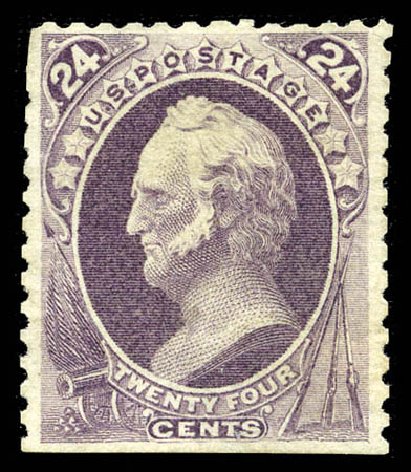 Price of US Stamp Scott # 175: 1875 24c Winfield Scott Special Printing. Matthew Bennett International, Feb 2012, Sale 340, Lot 282