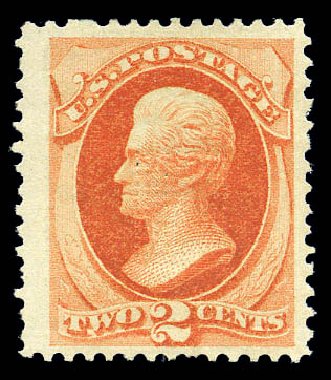 US Stamps Values Scott Cat. # 178: 2c 1875 Jackson Continental. Matthew Bennett International, Sep 2010, Sale 333, Lot 3577