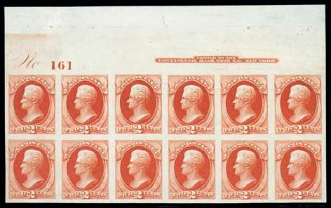 Costs of US Stamp Scott Cat. 178 - 2c 1875 Jackson Continental. Matthew Bennett International, Oct 2007, Sale 320, Lot 474
