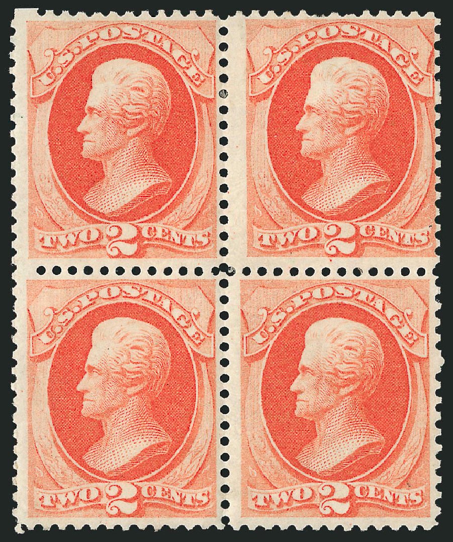 US Stamps Values Scott Cat. # 178: 1875 2c Jackson Continental. Robert Siegel Auction Galleries, Mar 2012, Sale 1021, Lot 394