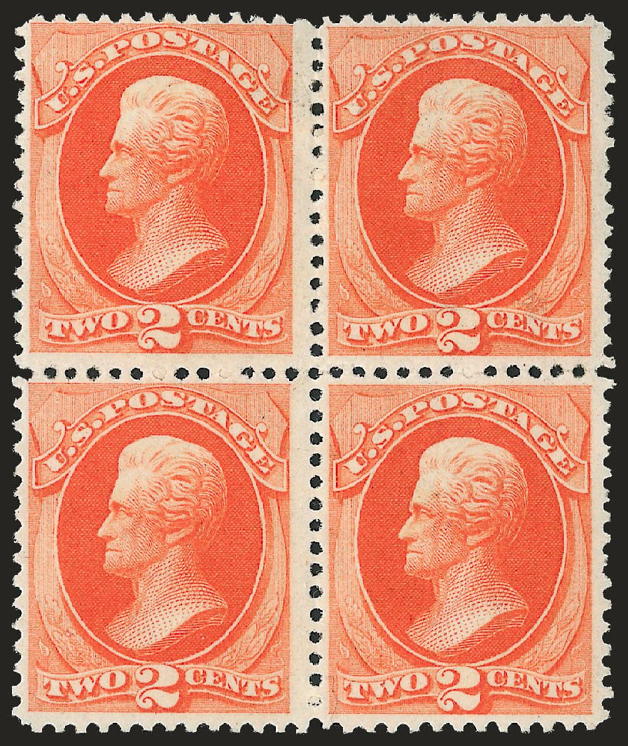Value of US Stamps Scott Cat. #178 - 1875 2c Jackson Continental. Robert Siegel Auction Galleries, Apr 2010, Sale 984, Lot 494
