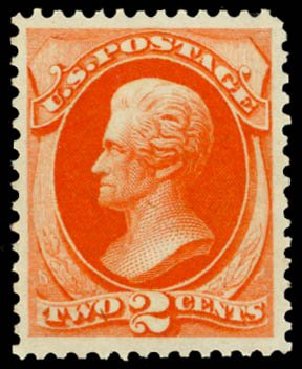 US Stamp Value Scott #178 - 2c 1875 Jackson Continental. Daniel Kelleher Auctions, May 2014, Sale 653, Lot 2125