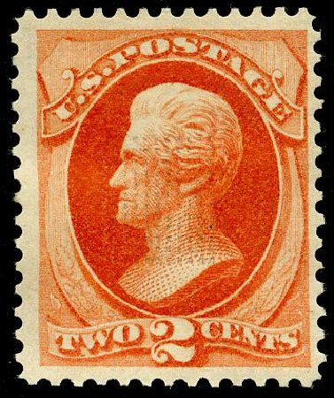 US Stamp Price Scott Cat. # 178: 2c 1875 Jackson Continental. Matthew Bennett International, May 2008, Sale 327, Lot 183