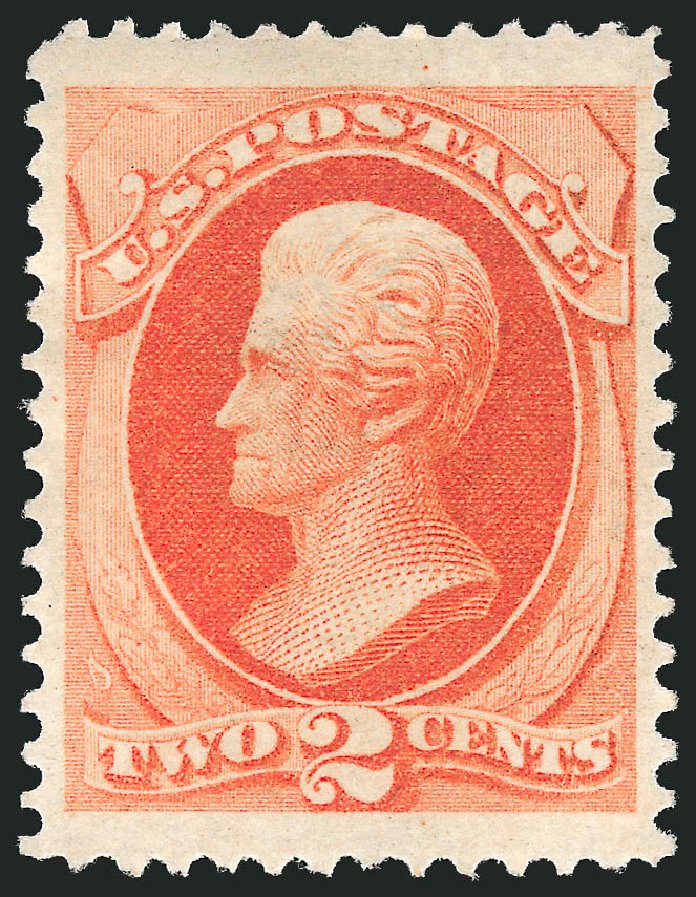 US Stamps Value Scott Cat. #178 - 1875 2c Jackson Continental. Robert Siegel Auction Galleries, Dec 2009, Sale 982, Lot 5476