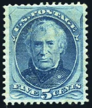 Costs of US Stamp Scott Catalogue 179: 1875 5c Taylor Continental. Harmer-Schau Auction Galleries, Jun 2008, Sale 78, Lot 1388