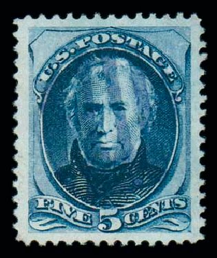 US Stamps Value Scott Catalog # 179: 1875 5c Taylor Continental. Matthew Bennett International, Dec 2007, Sale 323, Lot 430