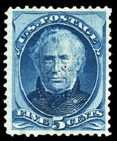 Cost of US Stamps Scott Catalog 179 - 5c 1875 Taylor Continental. Matthew Bennett International, Mar 2012, Sale 344, Lot 4384