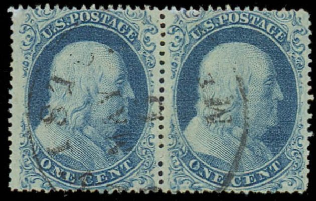 Cost of US Stamps Scott Catalogue 18 - 1861 1c Franklin. Daniel Kelleher Auctions, Oct 2011, Sale 626, Lot 37