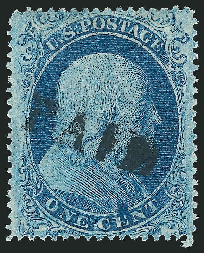 Costs of US Stamp Scott 18: 1861 1c Franklin. Robert Siegel Auction Galleries, Mar 2011, Sale 1006, Lot 1527
