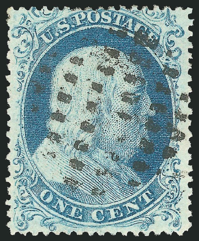 Prices of US Stamps Scott 18: 1861 1c Franklin. Robert Siegel Auction Galleries, Jul 2014, Sale 1077, Lot 57