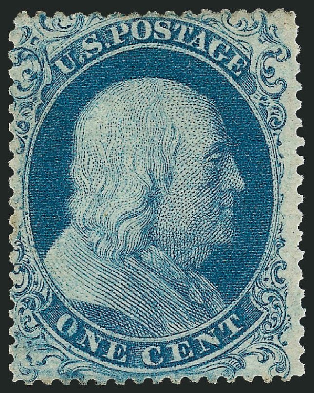 US Stamp Prices Scott 18 - 1c 1861 Franklin. Robert Siegel Auction Galleries, Sep 2008, Sale 962, Lot 2257