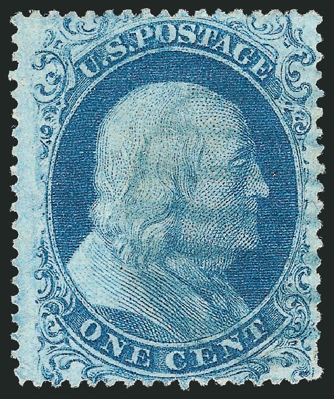 US Stamps Price Scott Cat. # 18 - 1861 1c Franklin. Robert Siegel Auction Galleries, Mar 2011, Sale 1006, Lot 1528
