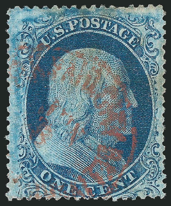 US Stamps Value Scott Cat. 18: 1c 1861 Franklin. Robert Siegel Auction Galleries, Mar 2011, Sale 1006, Lot 1519