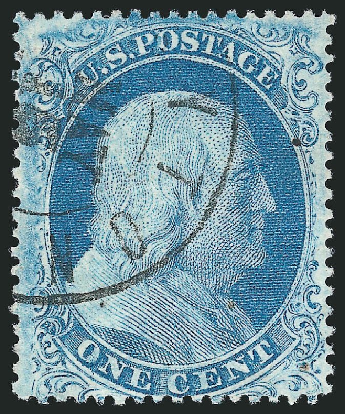 US Stamp Price Scott Cat. # 18: 1861 1c Franklin. Robert Siegel Auction Galleries, Mar 2011, Sale 1006, Lot 1520