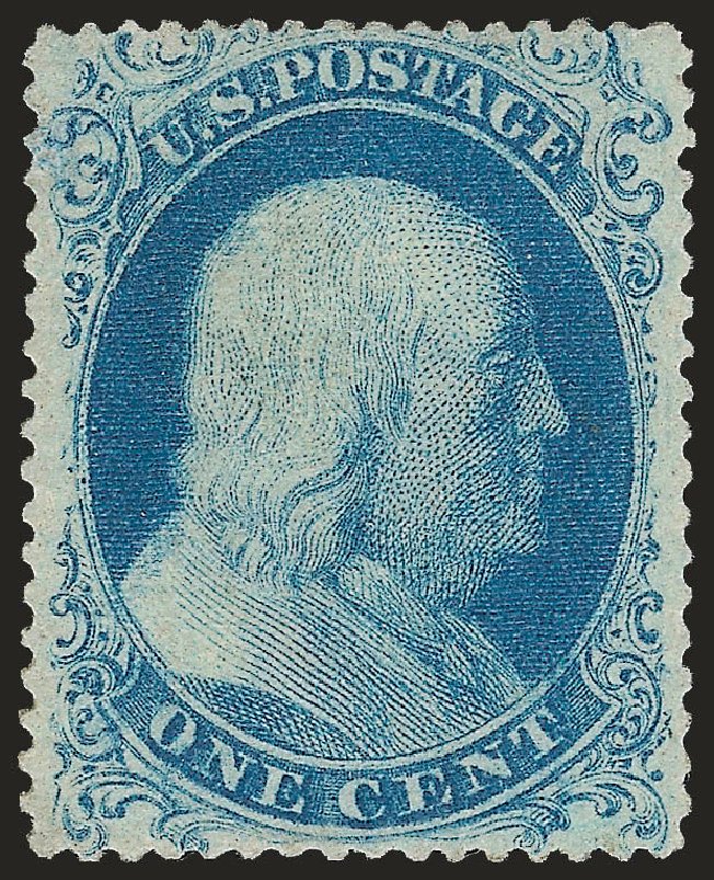 US Stamps Prices Scott Cat. # 18 - 1861 1c Franklin. Robert Siegel Auction Galleries, Apr 2009, Sale 972, Lot 3030
