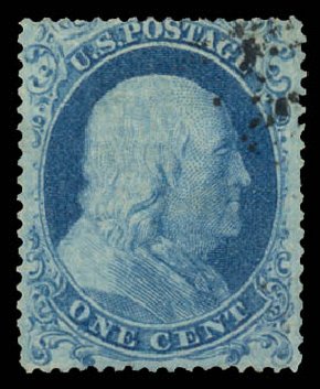 Price of US Stamps Scott Catalog #18 - 1c 1861 Franklin. Daniel Kelleher Auctions, Jan 2015, Sale 663, Lot 1241