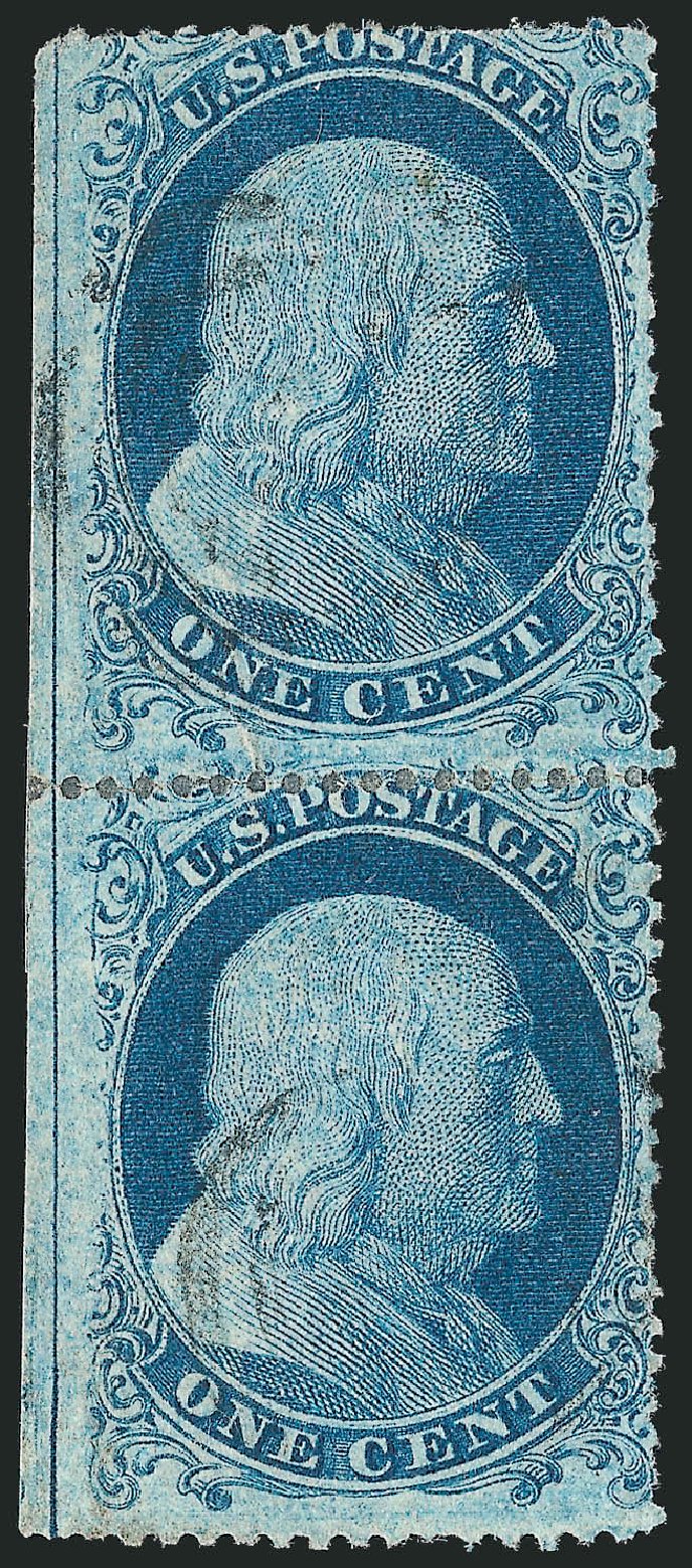 Value of US Stamps Scott Catalogue # 18 - 1861 1c Franklin. Robert Siegel Auction Galleries, Mar 2011, Sale 1006, Lot 1511