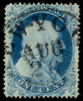 Price of US Stamps Scott Cat. #18: 1c 1861 Franklin. Daniel Kelleher Auctions, Mar 2014, Sale 648, Lot 2014