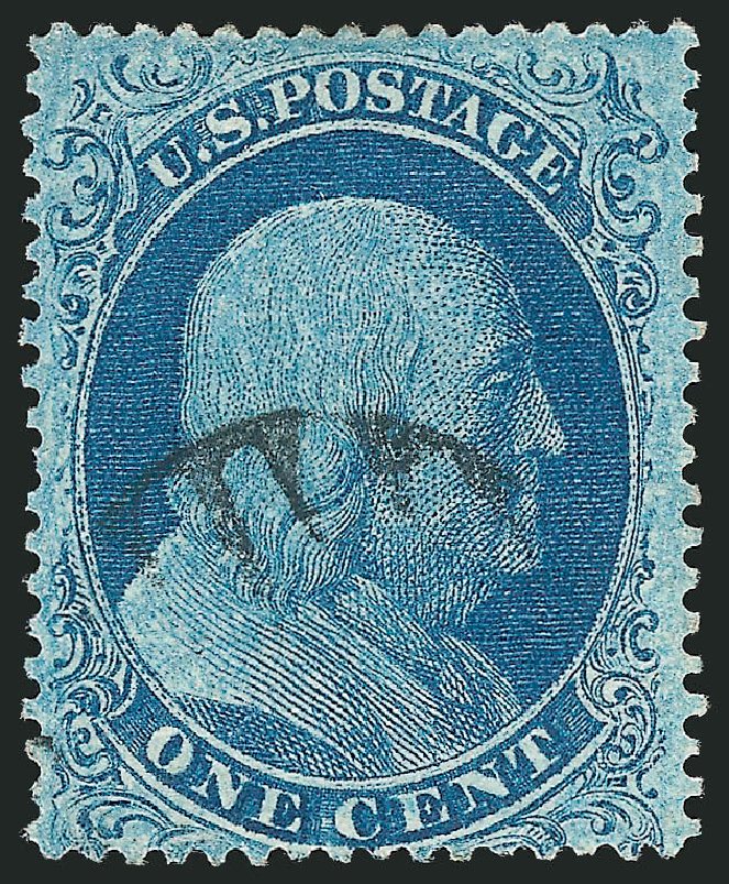 Costs of US Stamps Scott Catalogue # 18 - 1861 1c Franklin. Robert Siegel Auction Galleries, Mar 2014, Sale 1067, Lot 924