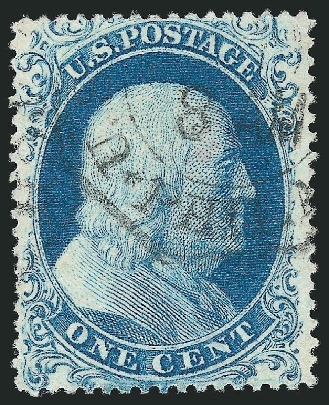 Value of US Stamps Scott Catalog #18: 1c 1861 Franklin. Robert Siegel Auction Galleries, Oct 2010, Sale 997, Lot 5214